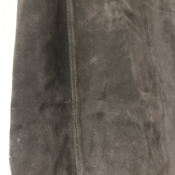 Genuine Vintage Parallel Couture Black Suede Women’s Pencil Skirt Size 7/8 W29” - Picture 5 of 11